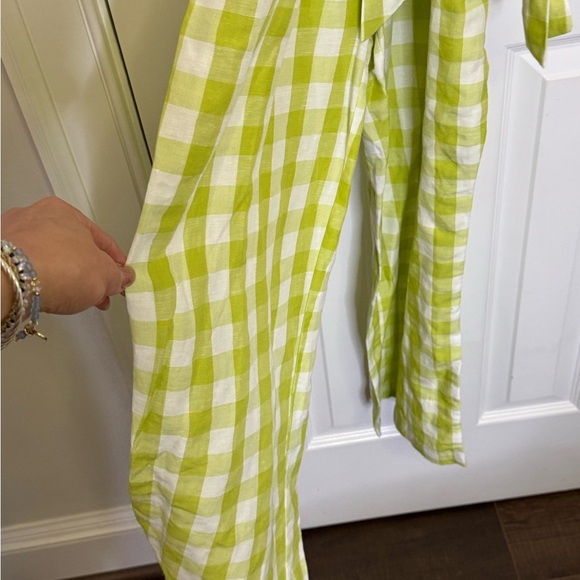 House of Harlow xs Green Gingham Jumpsuit - Picture 6 of 7